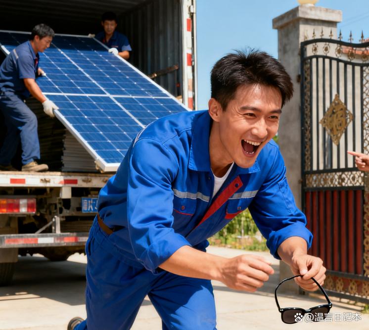 全村通电唯独漏了我家,我没闹,自建太阳能发电站还贴告示"恕不外借"